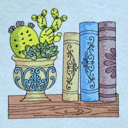 Books And Indoor Plants Bookshelf