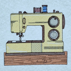 Vintage Sewing Machine Panel