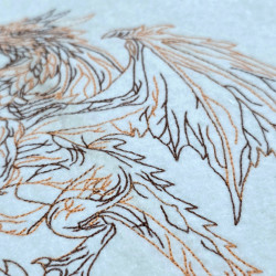 Armored Dragon Line Art