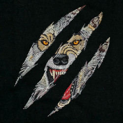 Wolf Face Scratch
