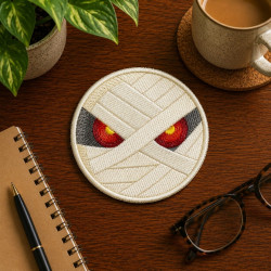 Mummy Eyes ITH Coaster