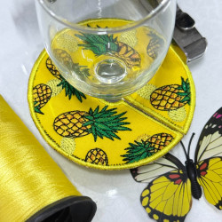 Pineapple Wine Stem ITH Coaster
