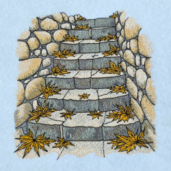 Rustic Stone Garden Steps