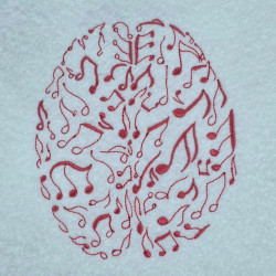 Brain Filled With Musical Notes