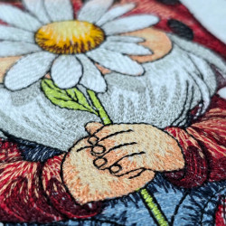 Ladybug Gnome With Daisy