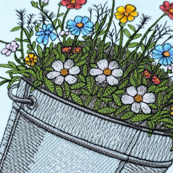 Wildflower Garden Bucket