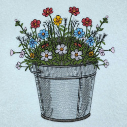 Wildflower Garden Bucket