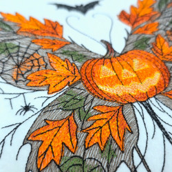 Fall Leaves Halloween Butterfly