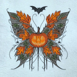 Fall Leaves Halloween Butterfly