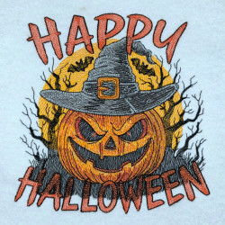 Spooky Happy Halloween Pumpkin