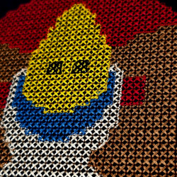 Afro Girl With Hat Pixel Art