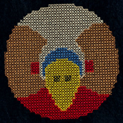 Afro Girl With Hat Pixel Art