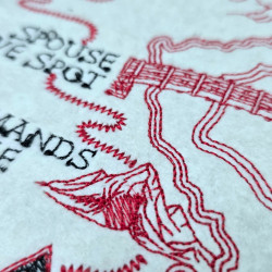 Father's Ville Map Embroidery Design