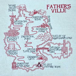 Father's Ville Map Embroidery Design