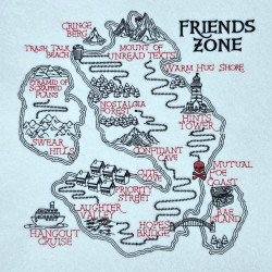 Friends Zone Map Embroidery Design