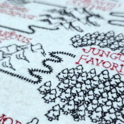 Sister's Mainland Map Embroidery Design