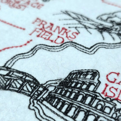 Brother's District Map Embroidery Design