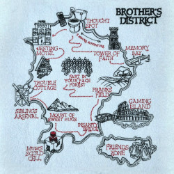 Brother's District Map Embroidery Design