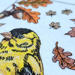 Autumn Goldfinch Flag 01