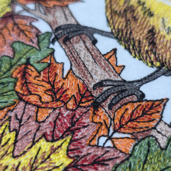 Autumn Goldfinch Flag 02