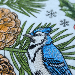 Winter Blue Jay Flag 01