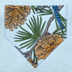 Winter Blue Jay Flag 02