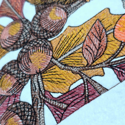 Woodland Squirrel With Acorns Panel 02