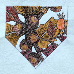 Woodland Squirrel With Acorns Panel 02
