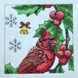 Christmas Cardinal Flag