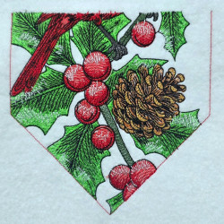 Christmas Cardinal Flag 02