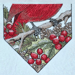 Snowy Cardinal Flag 02
