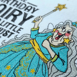 Humorous Birthday Fairy Lady Saying
