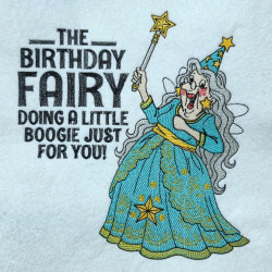 Humorous Birthday Fairy Lady Saying
