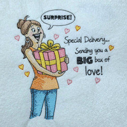 Surprise Birthday Gift Lady