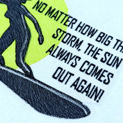 No Matter How Big The Storm Surfing Quote