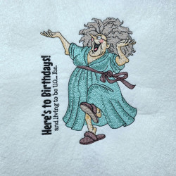 Cheerful Dancing Lady