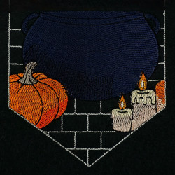 Halloween Potion Cauldron Garden Flag 02