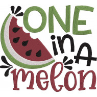 One In A Melon Embroidery Design