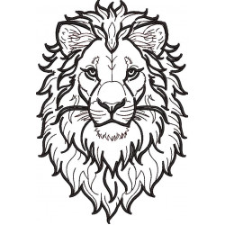 Lion Colorwork Art