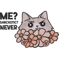 Me Sarcastic Never