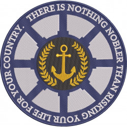 Noble Life Navy Quote