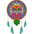 Colorful Owl Abstract Art