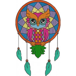 Colorful Owl Abstract Art