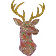 Abstract Deer Art 