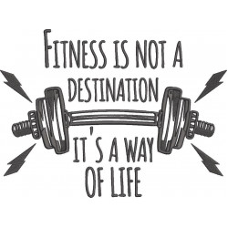 Fitness Is Not a Destination It's a Way Of Life
