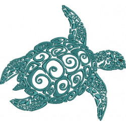 Turtle Embroidery Design