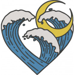 Ocean Waves In Heart