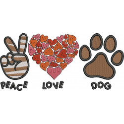 Peace Love Dog