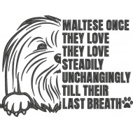 Maltese Dog Silhouette