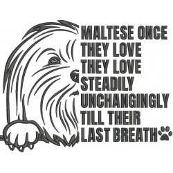 Maltese Dog Silhouette